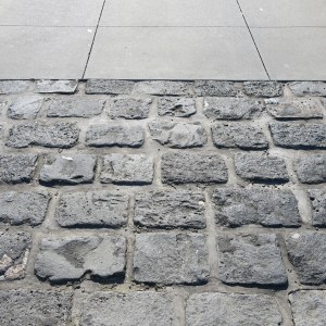 Volcanic rock walkway