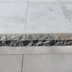 Volcanic rock used for curbing
