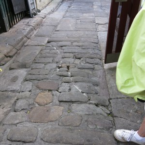 Cobblestone made with sandstone