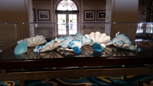 Dale Chihuly display in Vinoy lobby.